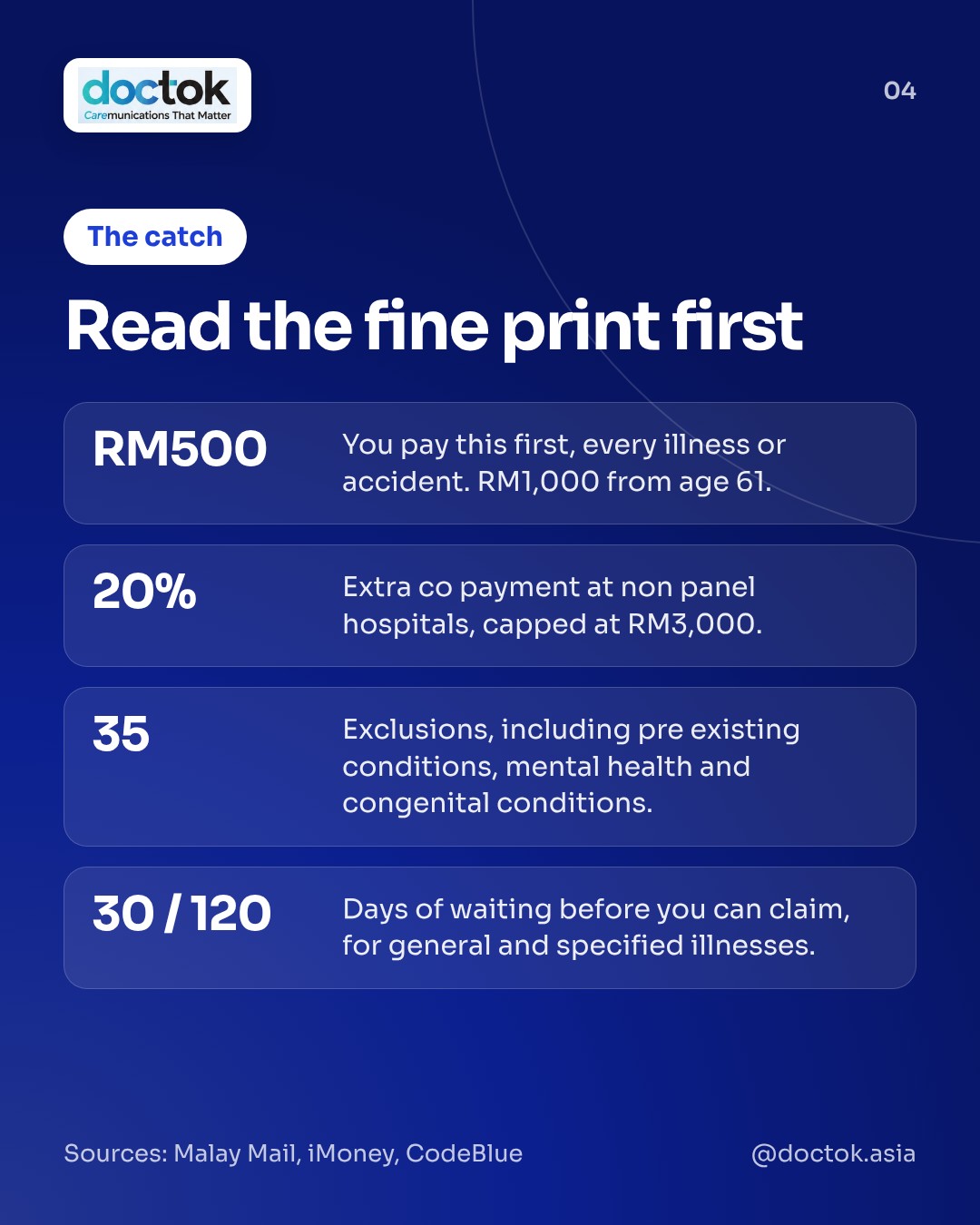 The fine print